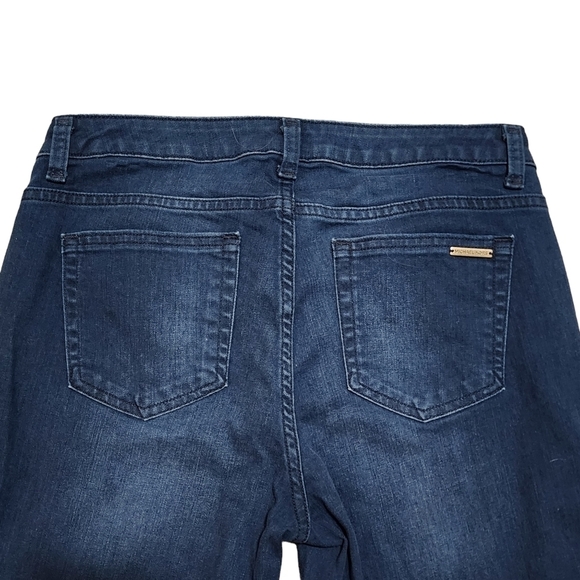 Michael Kors Izzy Skinny Dark Navy Raw Hem Jeans - 6 - Picture 5 of 7